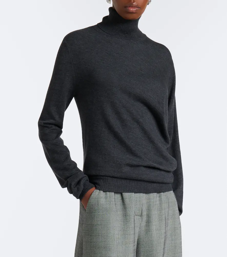 Magda Butrym Draped wool turtleneck sweater | Thumbnail 3