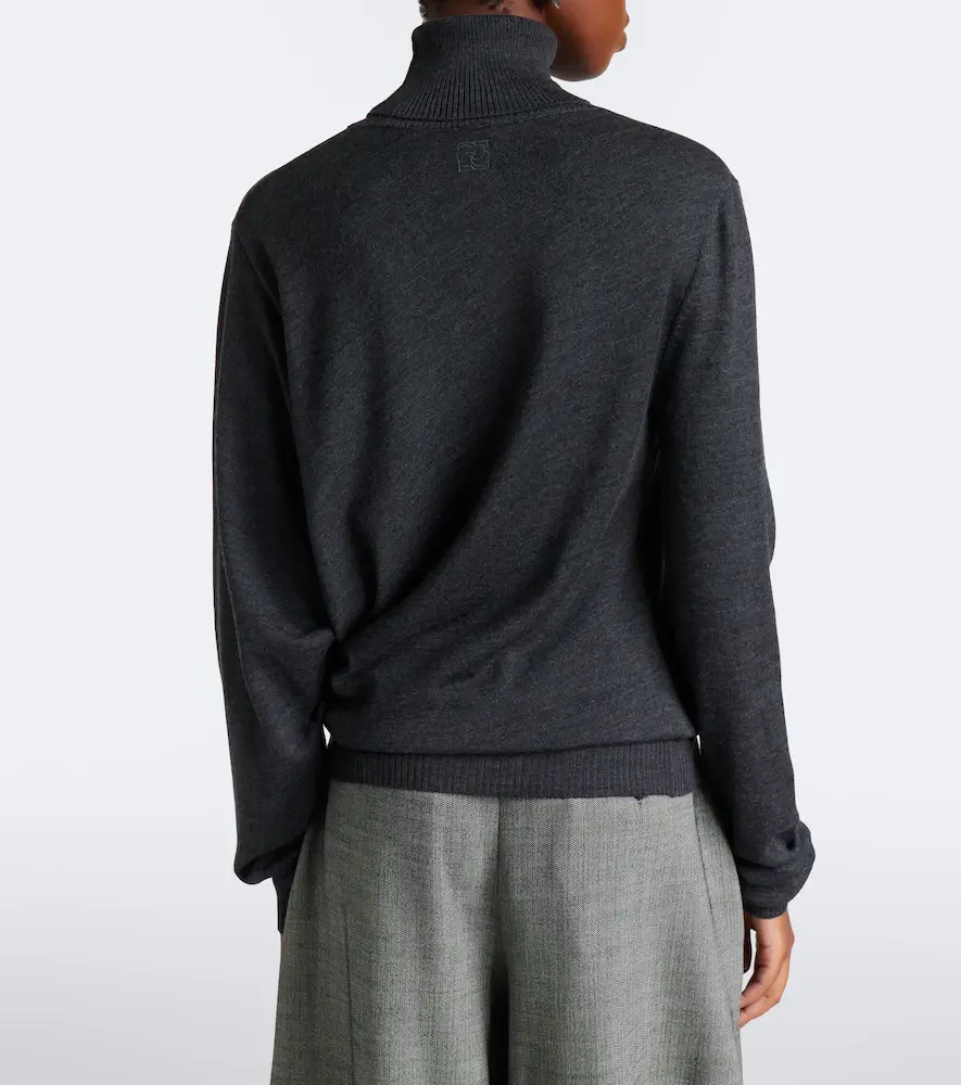 Magda Butrym Draped wool turtleneck sweater | Thumbnail 4