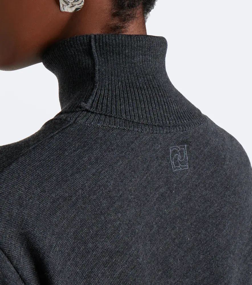 Magda Butrym Draped wool turtleneck sweater | Thumbnail 5