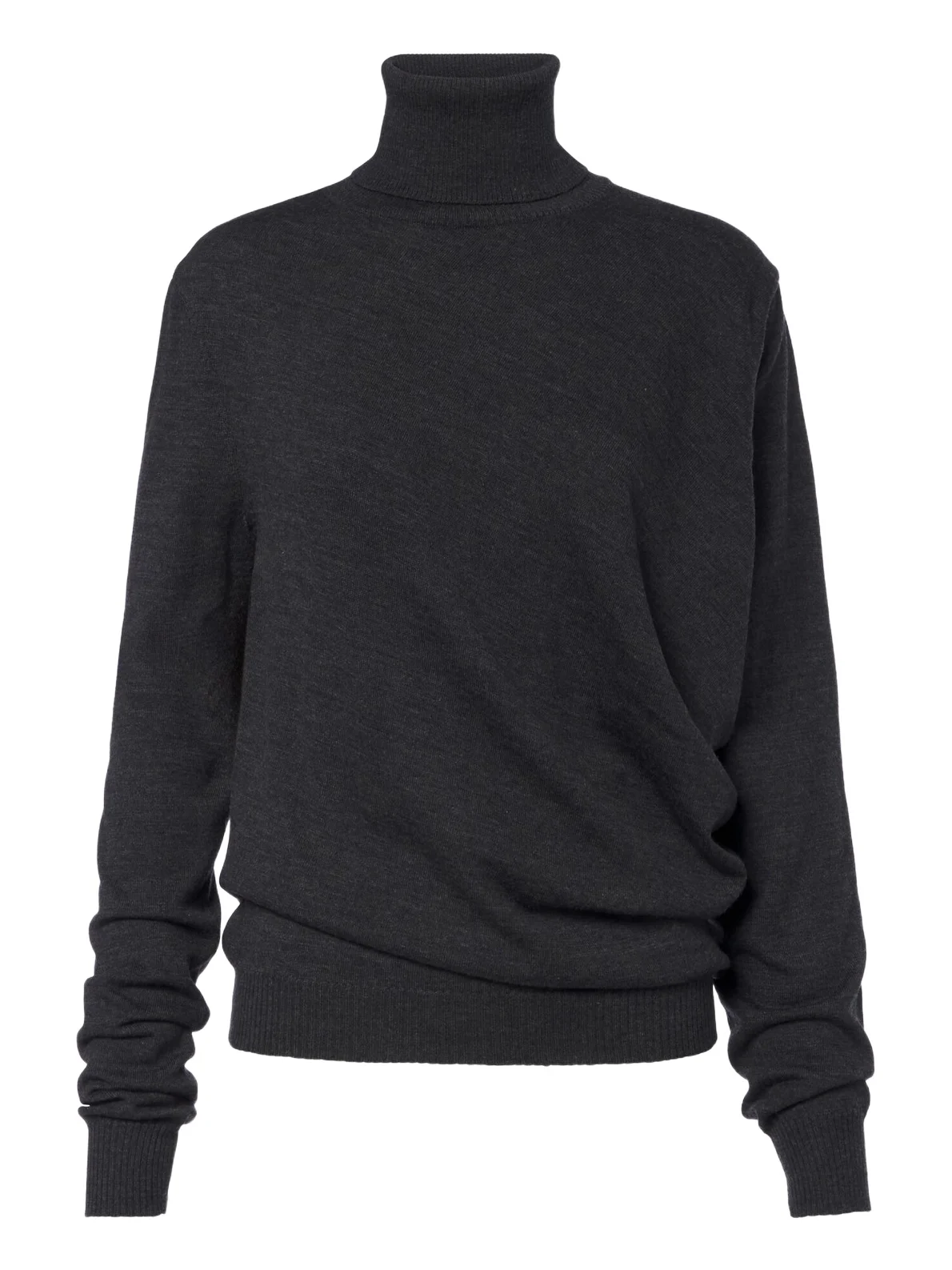 Draped wool turtleneck sweater Draped wool turtleneck sweater