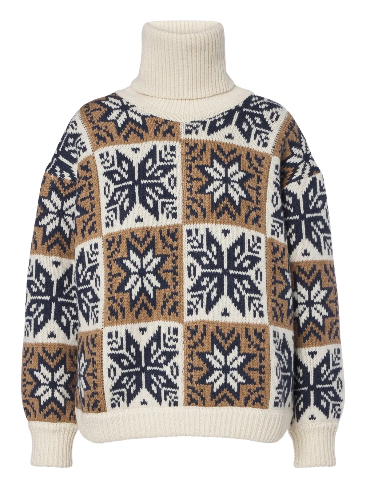 Wool and cashmere turtleneck sweater