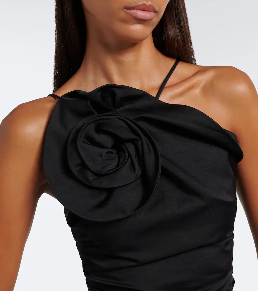 Magda Butrym Floral-appliqué cotton and silk top | Thumbnail 3