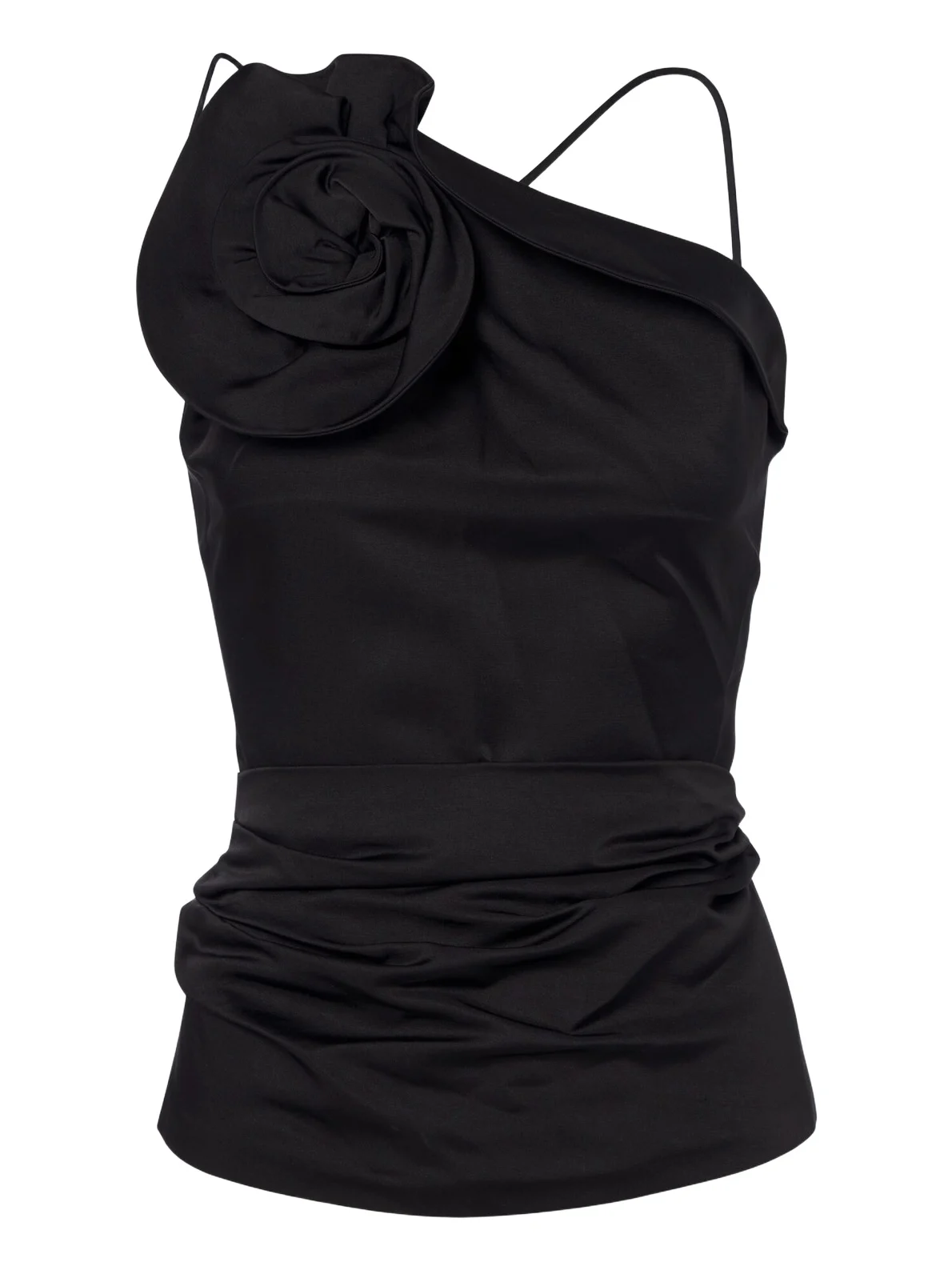 Magda Butrym Floral-appliqué cotton and silk top