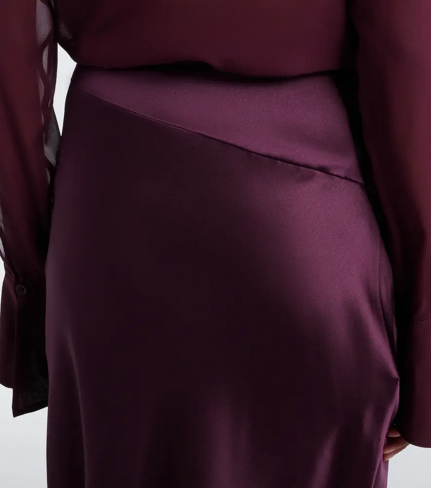 Nina Ricci Silk-blend midi skirt | Thumbnail 5 Nina Ricci Silk-blend midi skirt | Thumbnail 5