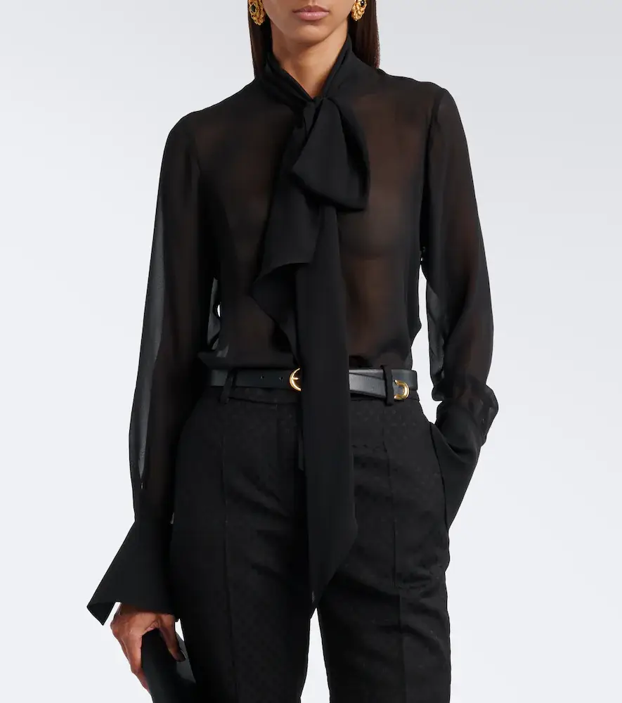 Nina Ricci Silk chiffon blouse | Thumbnail 3 Nina Ricci Silk chiffon blouse | Thumbnail 3