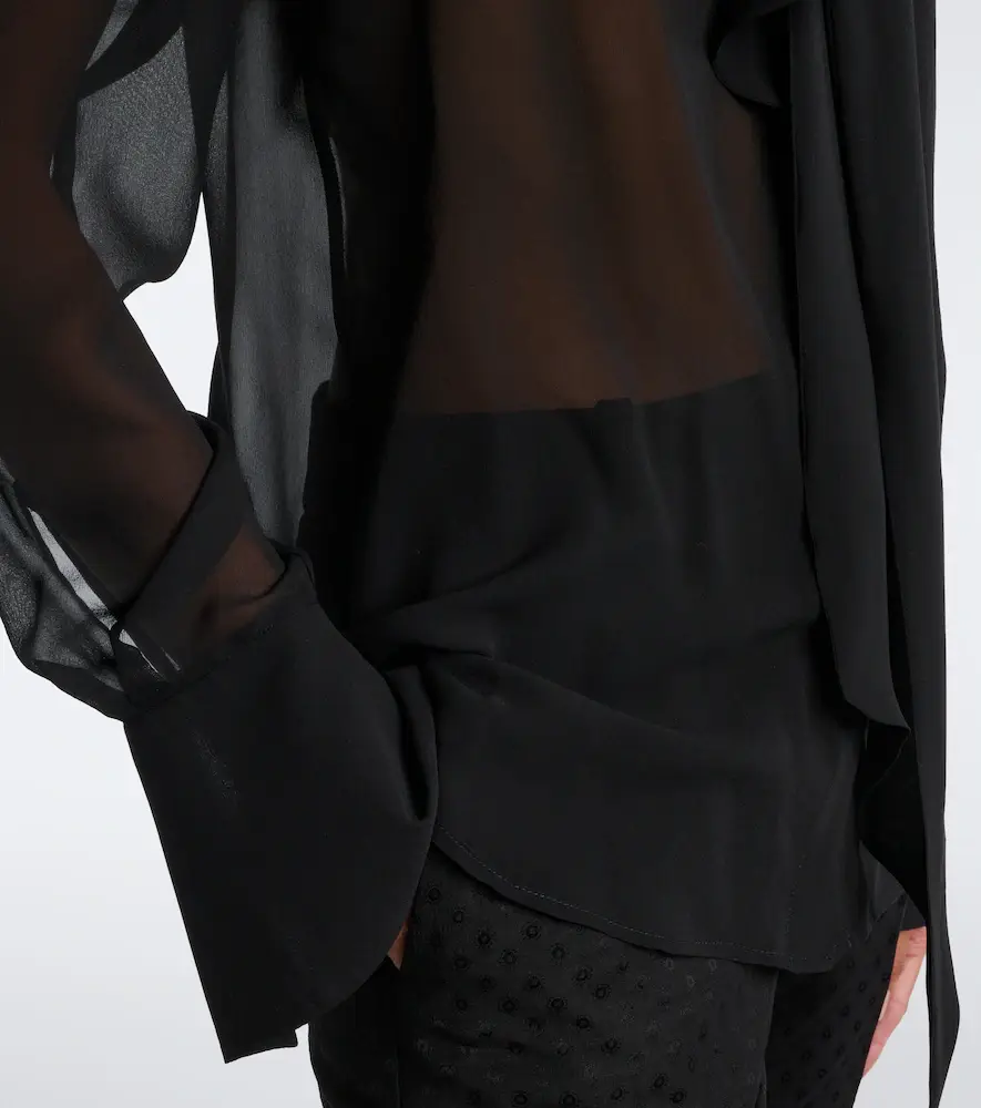 Nina Ricci Silk chiffon blouse | Thumbnail 4 Nina Ricci Silk chiffon blouse | Thumbnail 4