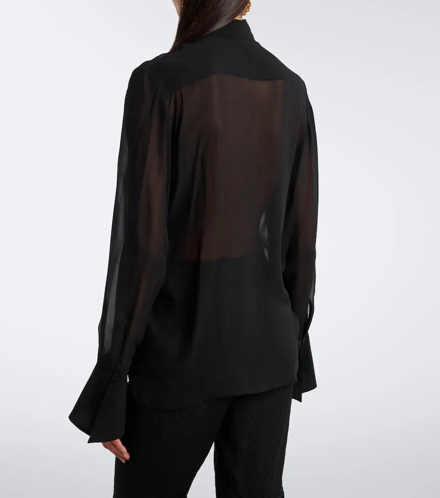 Nina Ricci Silk chiffon blouse | Thumbnail 6 Nina Ricci Silk chiffon blouse | Thumbnail 6