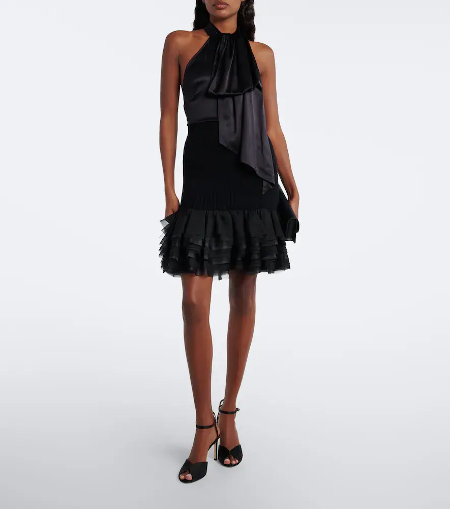 Nina Ricci Ruffled wool and cashmere miniskirt | Thumbnail 2 Nina Ricci Ruffled wool and cashmere miniskirt | Thumbnail 2