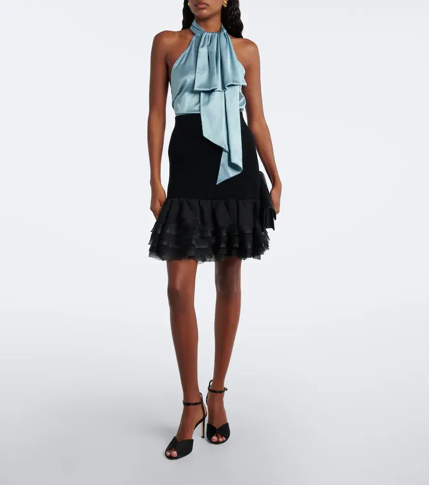Nina Ricci Silk-blend satin top | Thumbnail 3