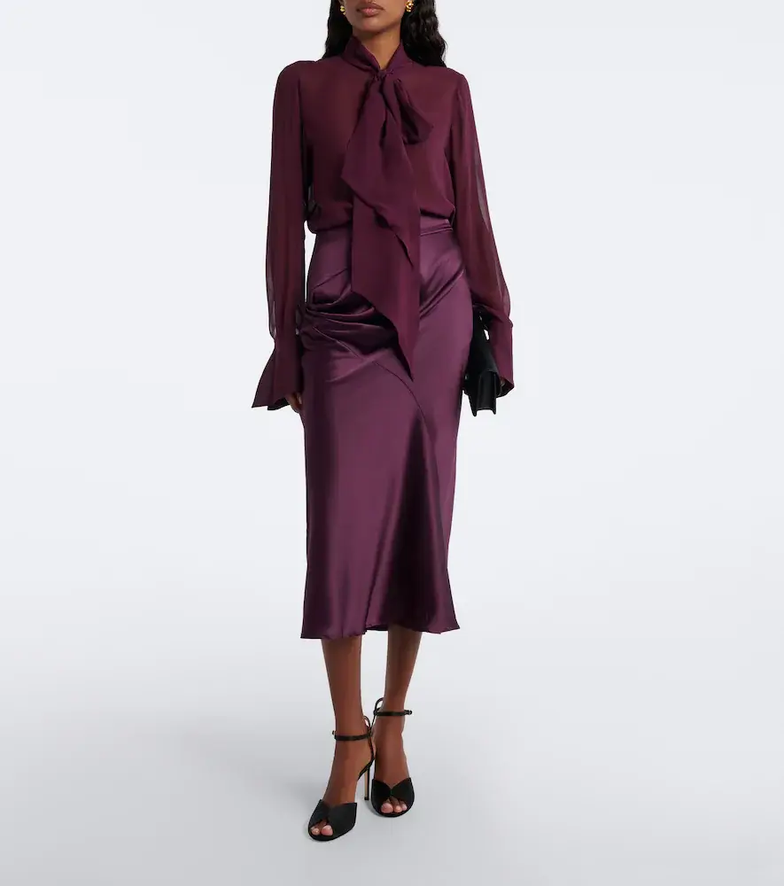 Nina Ricci Silk chiffon blouse | Thumbnail 2 Nina Ricci Silk chiffon blouse | Thumbnail 2