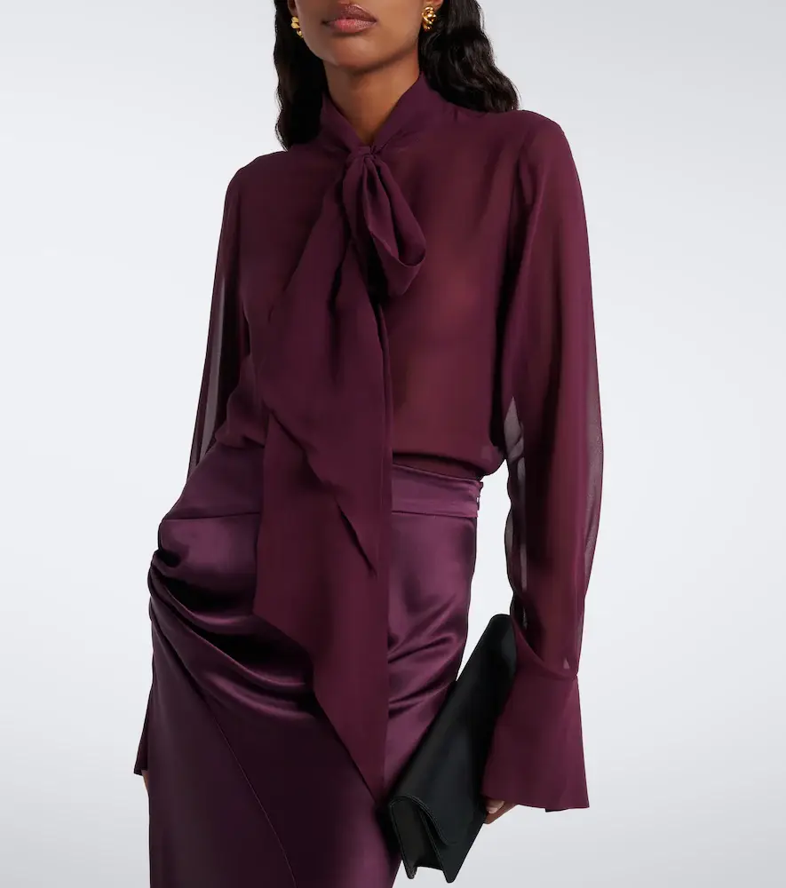 Nina Ricci Silk chiffon blouse | Thumbnail 4 Nina Ricci Silk chiffon blouse | Thumbnail 4