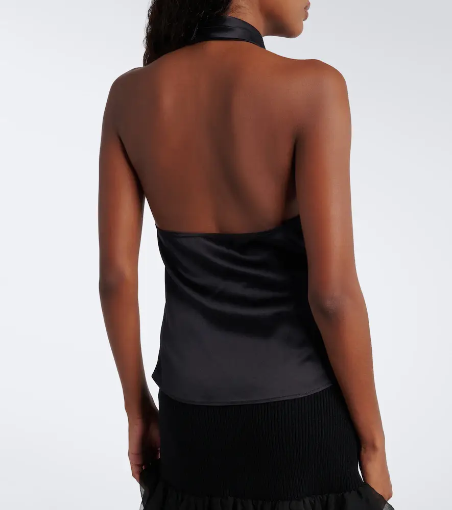 Nina Ricci Silk-blend satin top | Thumbnail 2 Nina Ricci Silk-blend satin top | Thumbnail 2