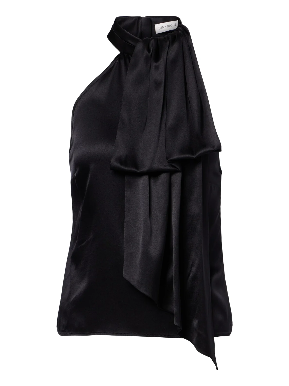 Nina Ricci Silk-blend satin top