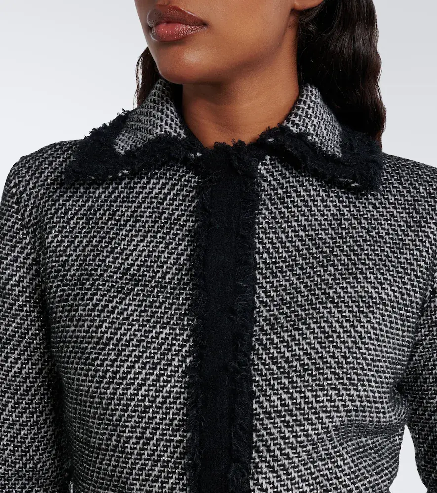 Nina Ricci Wool-blend tweed jacket | Thumbnail 3 Nina Ricci Wool-blend tweed jacket | Thumbnail 3