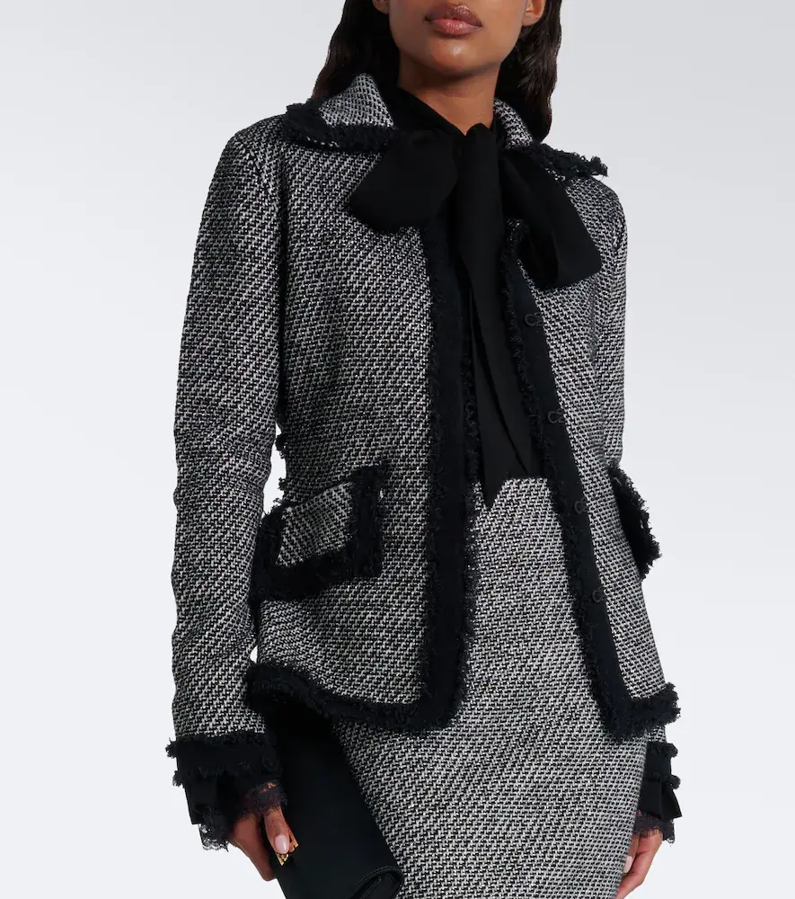 Nina Ricci Wool-blend tweed jacket | Thumbnail 4 Nina Ricci Wool-blend tweed jacket | Thumbnail 4