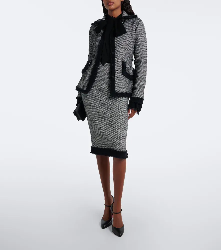 Nina Ricci Wool-blend tweed jacket | Thumbnail 6 Nina Ricci Wool-blend tweed jacket | Thumbnail 6