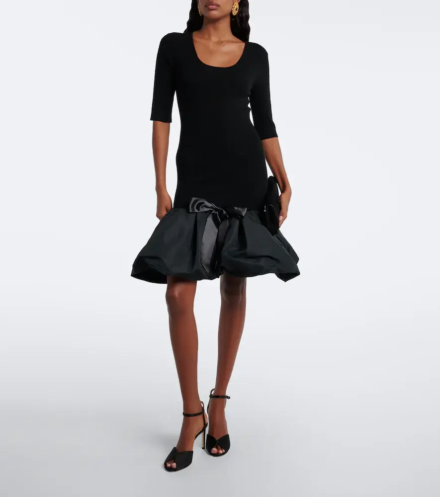 Nina Ricci Wool-blend peplum minidress | Thumbnail 2 Nina Ricci Wool-blend peplum minidress | Thumbnail 2