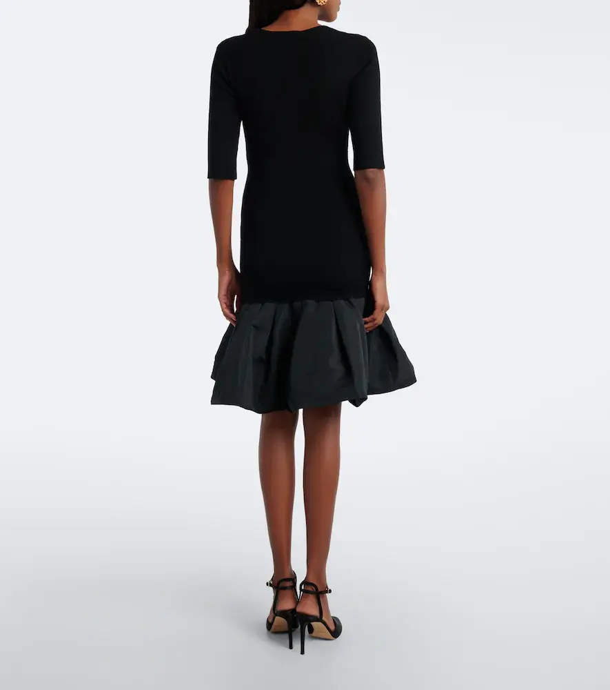Nina Ricci Wool-blend peplum minidress | Thumbnail 3 Nina Ricci Wool-blend peplum minidress | Thumbnail 3