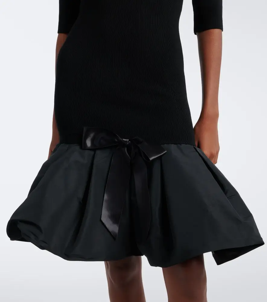 Nina Ricci Wool-blend peplum minidress | Thumbnail 4 Nina Ricci Wool-blend peplum minidress | Thumbnail 4