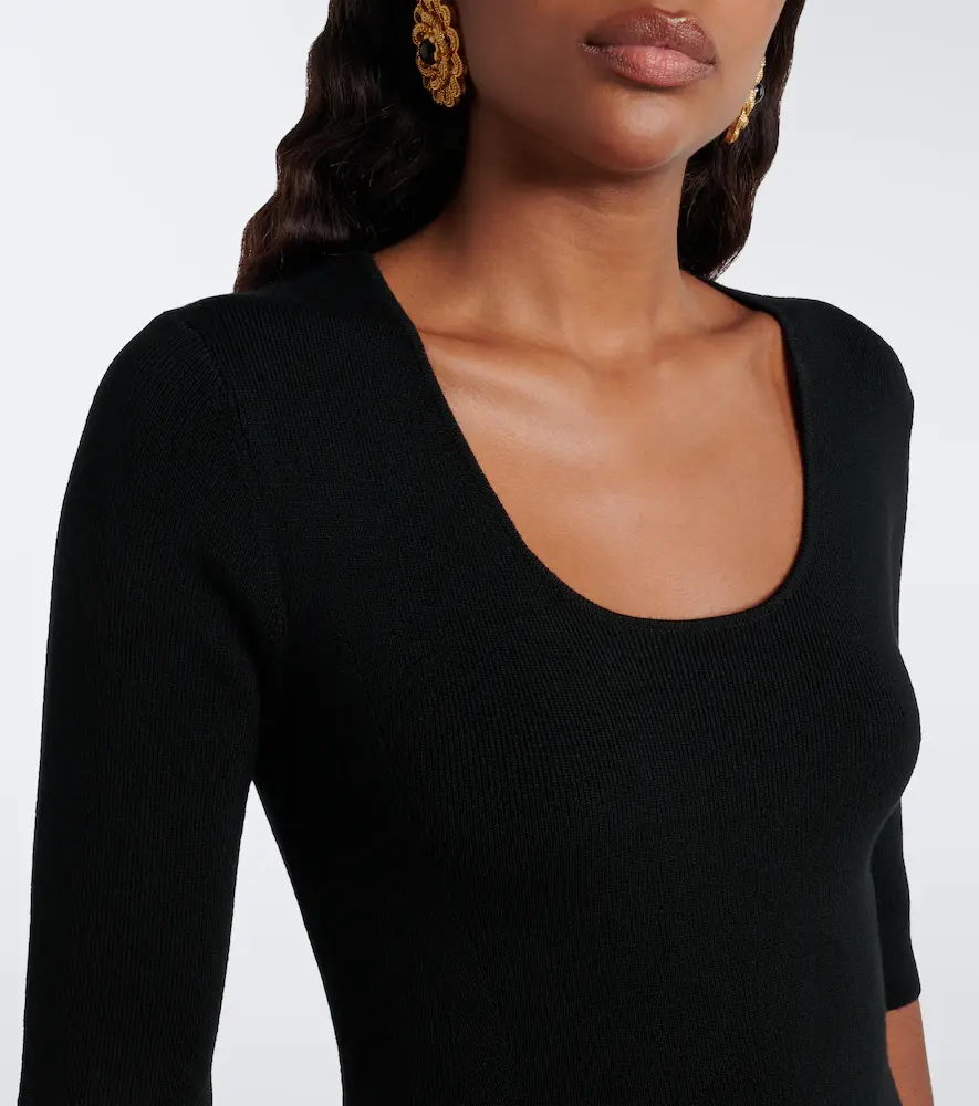 Nina Ricci Wool-blend peplum minidress | Thumbnail 5 Nina Ricci Wool-blend peplum minidress | Thumbnail 5