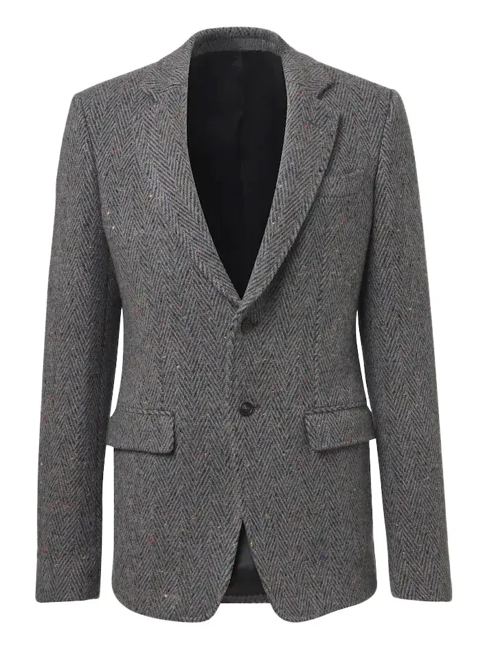 Irving herringbone wool and cashmere jacket Irving herringbone wool and cashmere jacket