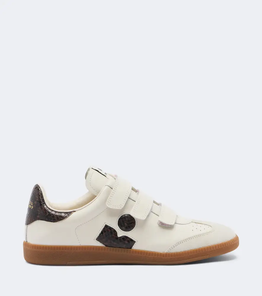 Isabel Marant Beth snake-effect leather sneakers | Thumbnail 2