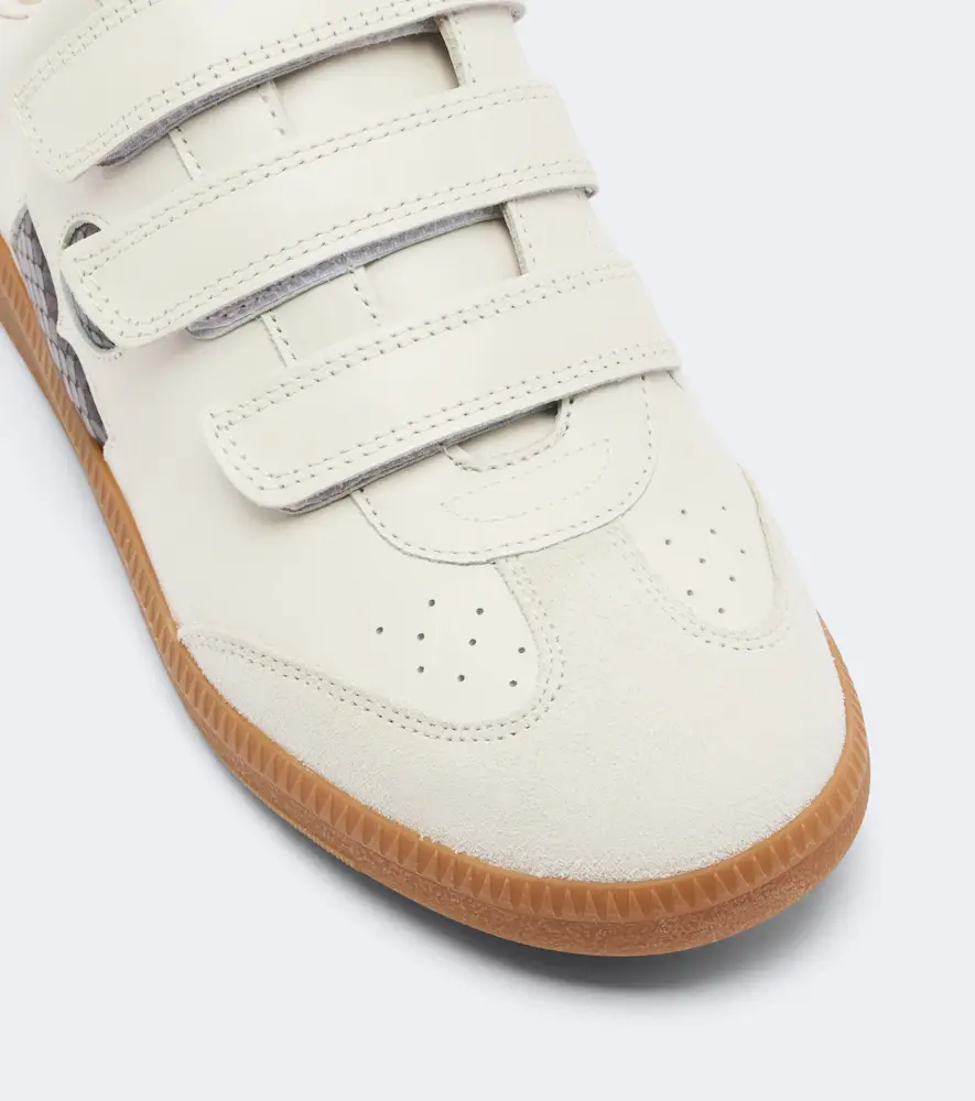 Isabel Marant Beth snake-effect leather sneakers | Thumbnail 3
