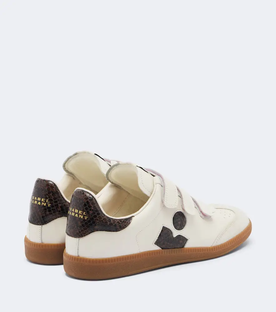 Isabel Marant Beth snake-effect leather sneakers | Thumbnail 4