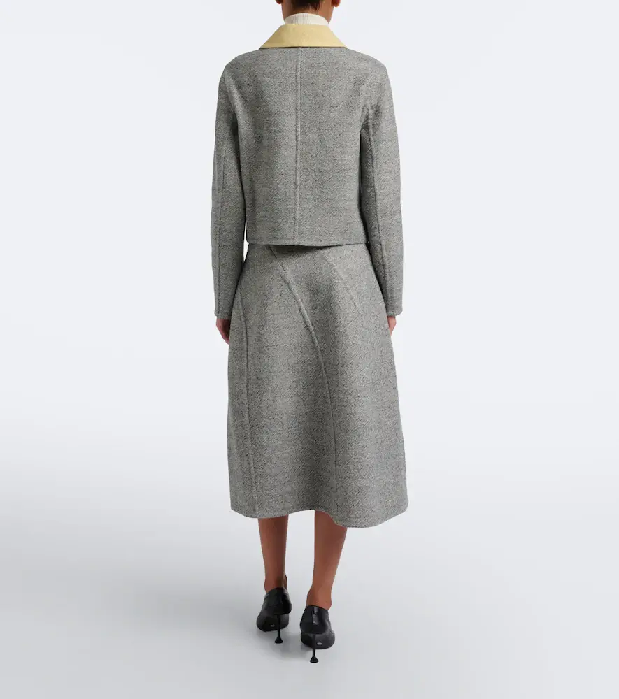 Proenza Schouler Gaella wool-blend midi skirt | Thumbnail 4 Proenza Schouler Gaella wool-blend midi skirt | Thumbnail 4