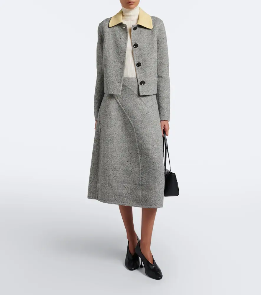 Proenza Schouler Gaella wool-blend midi skirt | Thumbnail 6 Proenza Schouler Gaella wool-blend midi skirt | Thumbnail 6