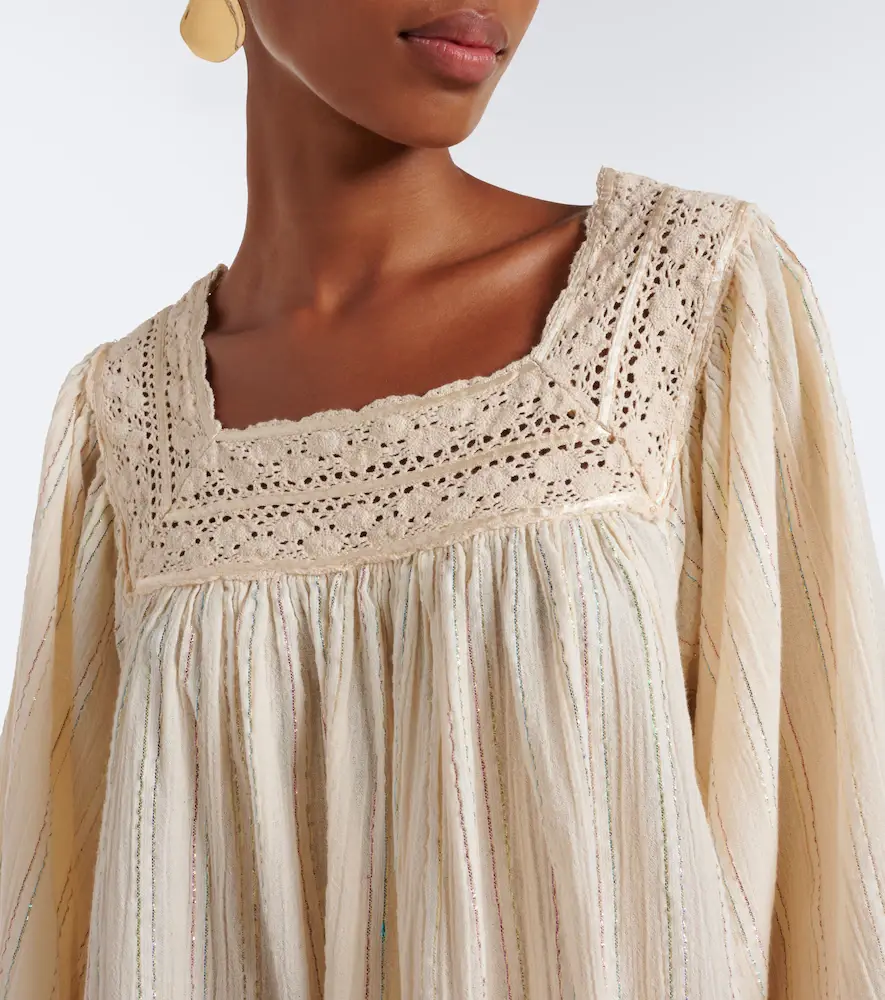 Rixo Estele Lurex cotton-blend kaftan | Thumbnail 3