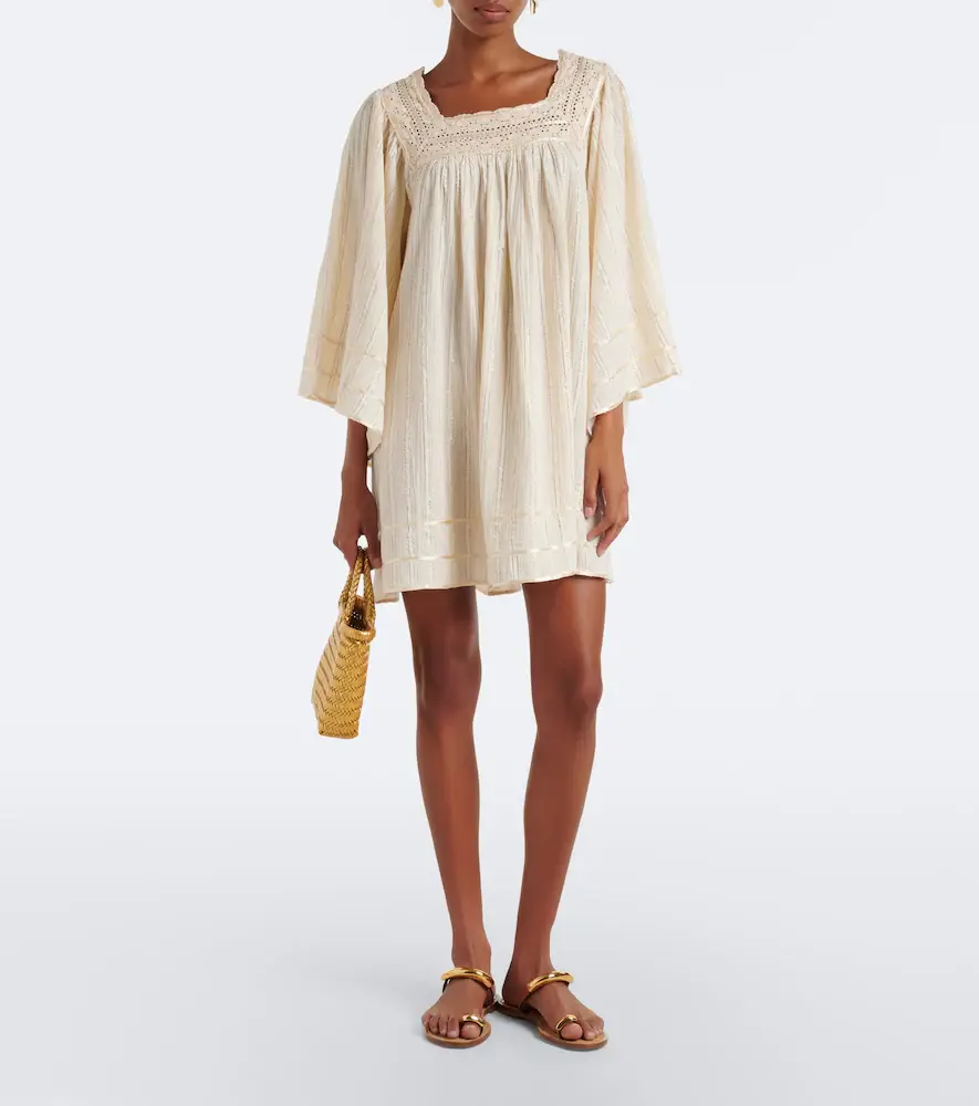 Rixo Estele Lurex cotton-blend kaftan | Thumbnail 5