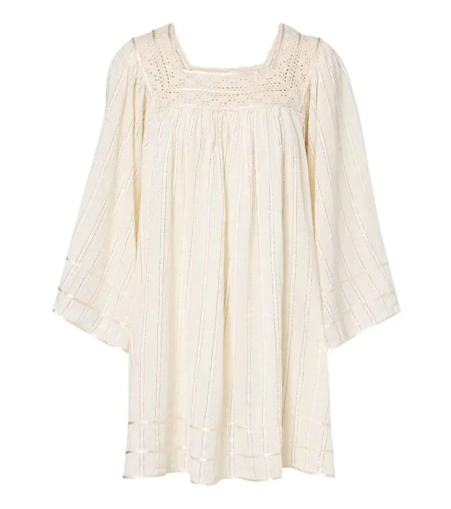 Rixo Estele Lurex cotton-blend kaftan