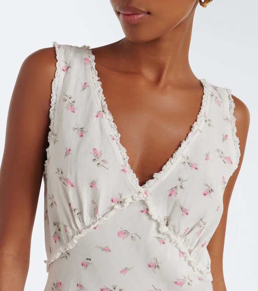 Rixo Sandrine floral cotton midi dress | Thumbnail 2