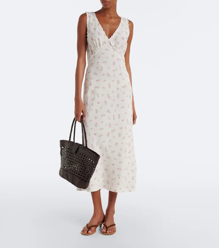 Rixo Sandrine floral cotton midi dress | Thumbnail 3