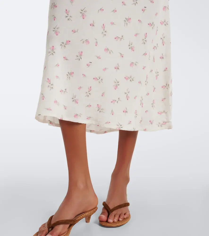 Rixo Sandrine floral cotton midi dress | Thumbnail 4