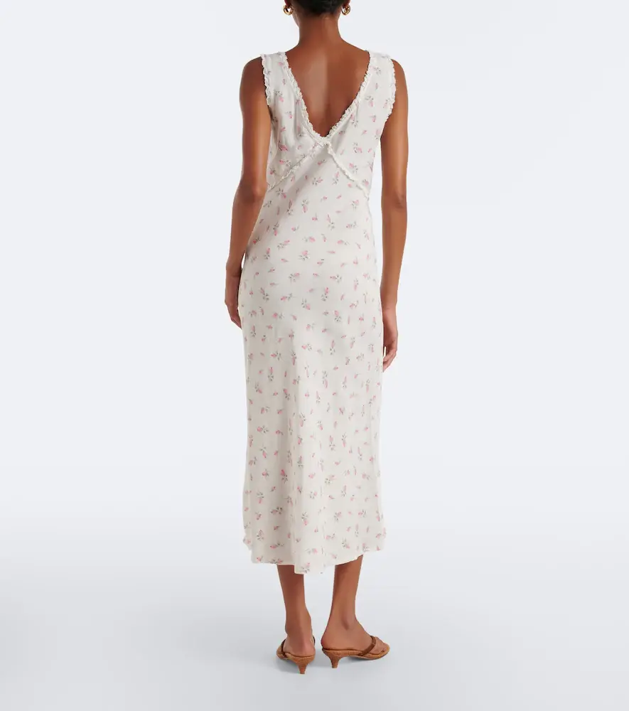 Rixo Sandrine floral cotton midi dress | Thumbnail 5