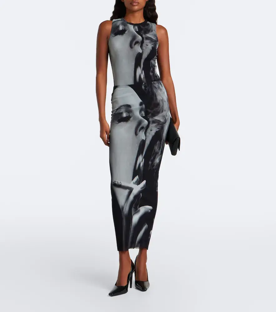 Jean Paul Gaultier Printed mesh midi skirt | Thumbnail 4 Jean Paul Gaultier Printed mesh midi skirt | Thumbnail 4