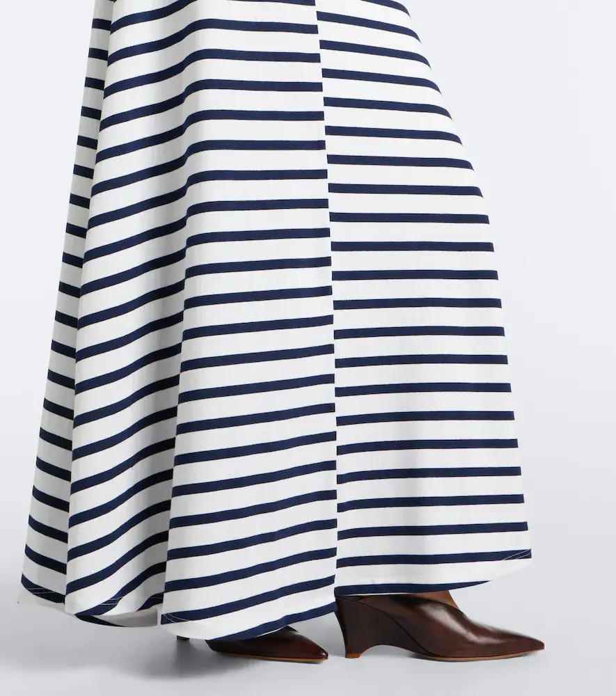 Jean Paul Gaultier Striped cotton-blend jersey maxi dress | Thumbnail 2 Jean Paul Gaultier Striped cotton-blend jersey maxi dress | Thumbnail 2