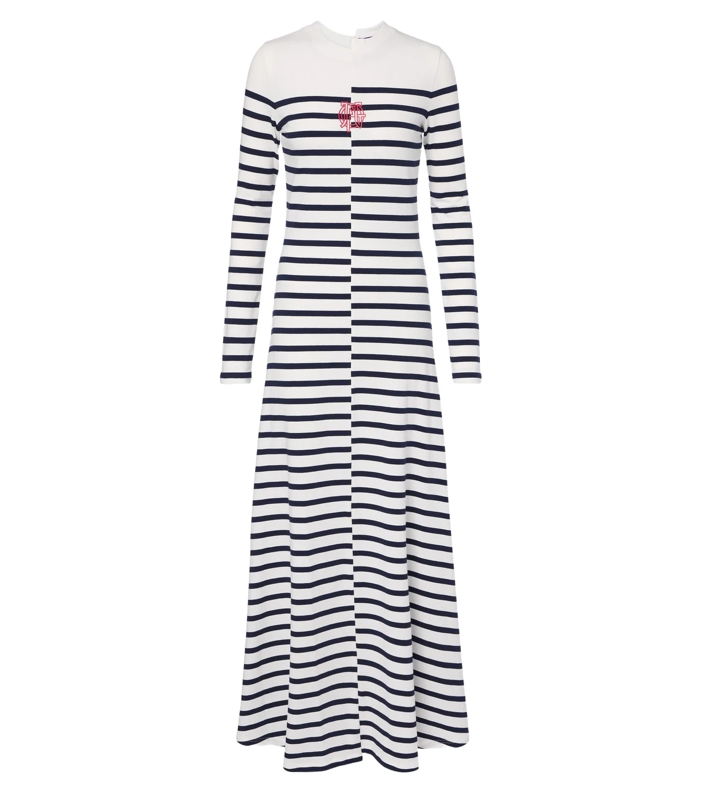 Striped cotton-blend jersey maxi dress Striped cotton-blend jersey maxi dress