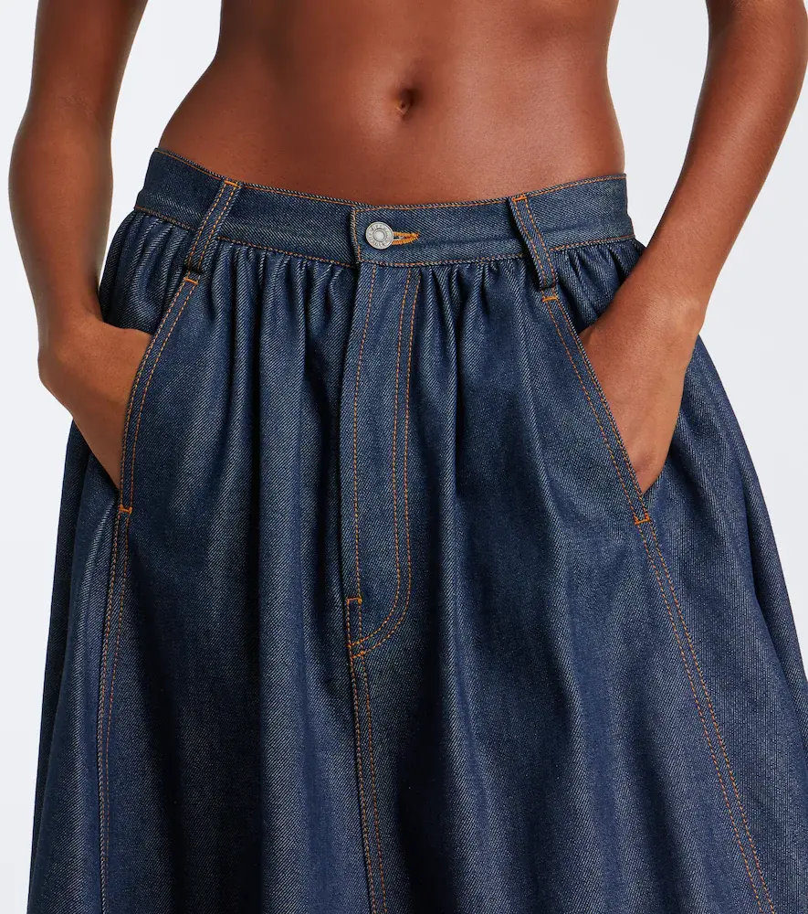 Jean Paul Gaultier Denim maxi skirt | Thumbnail 2
