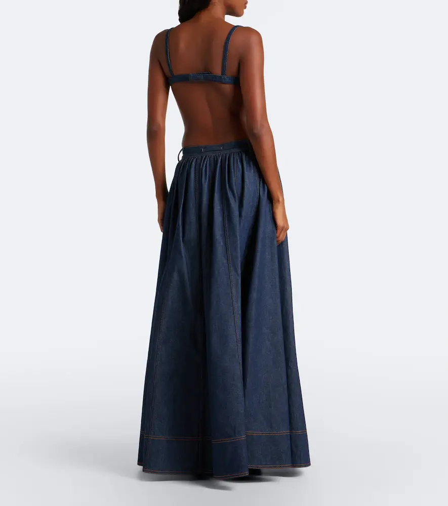 Jean Paul Gaultier Denim maxi skirt | Thumbnail 5
