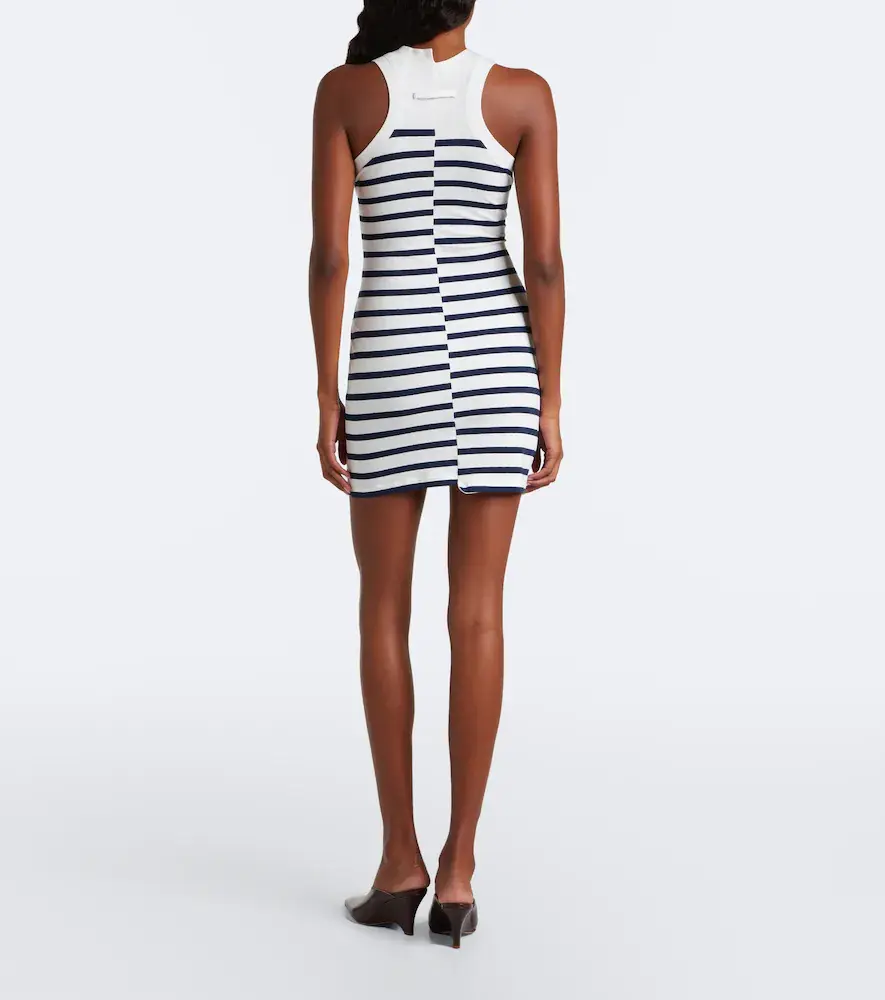 Jean Paul Gaultier Striped cotton-blend jersey minidress | Thumbnail 2 Jean Paul Gaultier Striped cotton-blend jersey minidress | Thumbnail 2