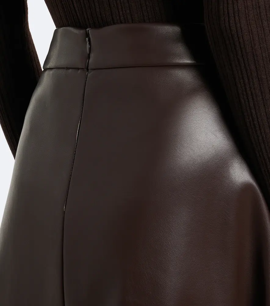'S Max Mara 'S Max Mara Paneled coated jersey midi skirt | Thumbnail 4 'S Max Mara 'S Max Mara Paneled coated jersey midi skirt | Thumbnail 4