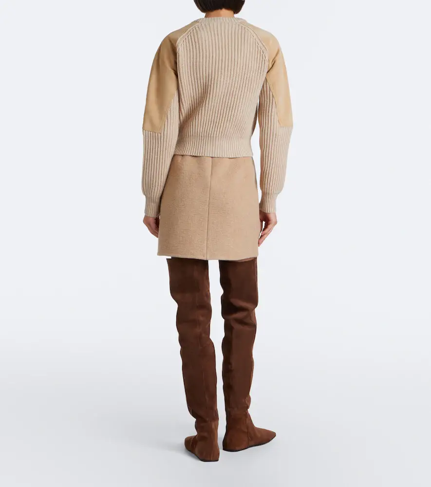 Max Mara Camel hair and mohair miniskirt | Thumbnail 4 Max Mara Camel hair and mohair miniskirt | Thumbnail 4