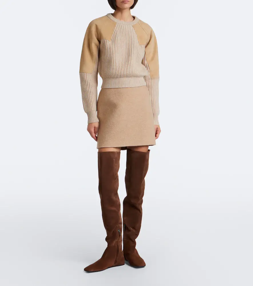 Max Mara Camel hair and mohair miniskirt | Thumbnail 5 Max Mara Camel hair and mohair miniskirt | Thumbnail 5