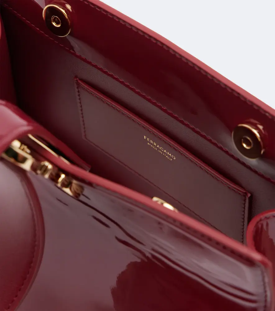 Ferragamo Gancini Small patent leather clutch | Thumbnail 2 Ferragamo Gancini Small patent leather clutch | Thumbnail 2