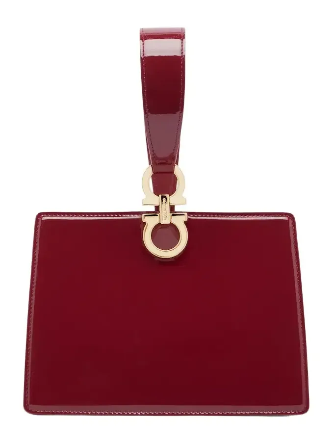 Gancini Small patent leather clutch Gancini Small patent leather clutch