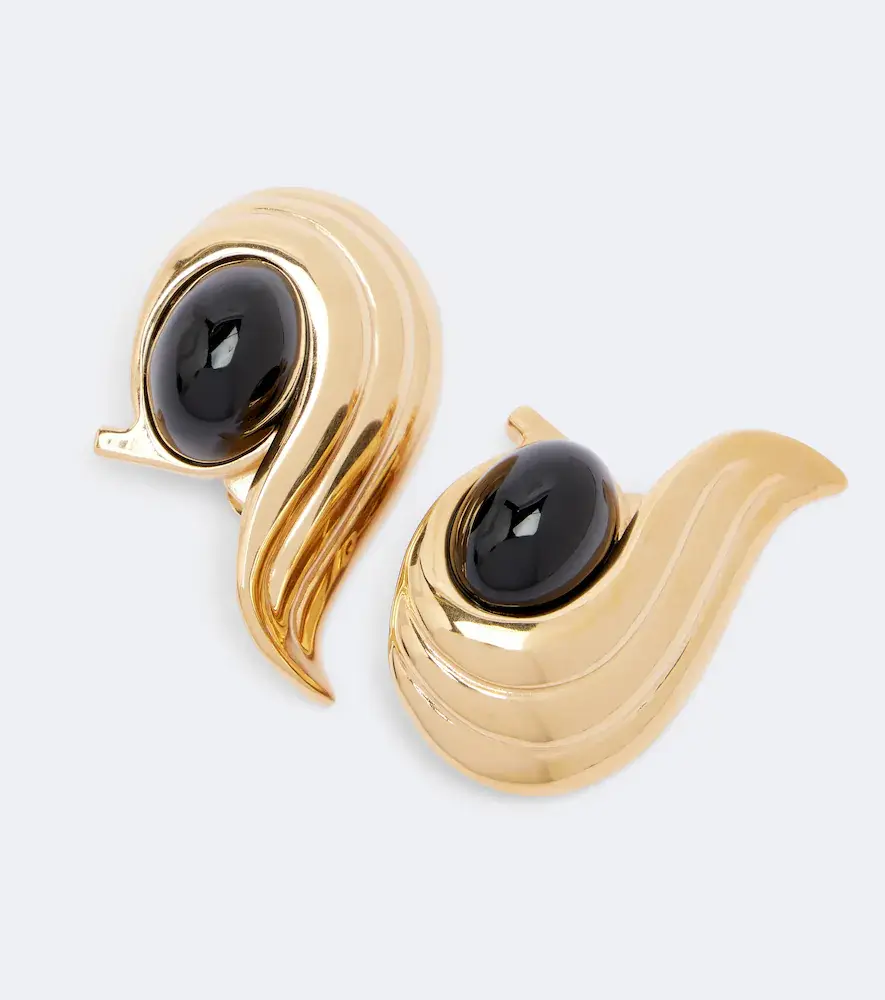 Ferragamo Embellished clip-on earrings | Thumbnail 4