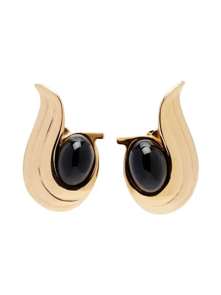 Embellished clip-on earrings